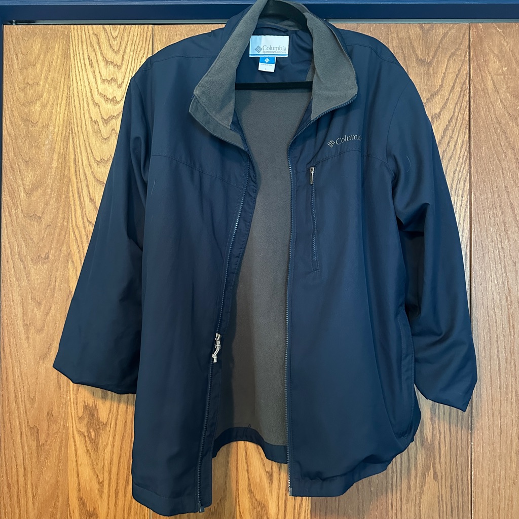 Columbia Navy Blue Rain Jacket